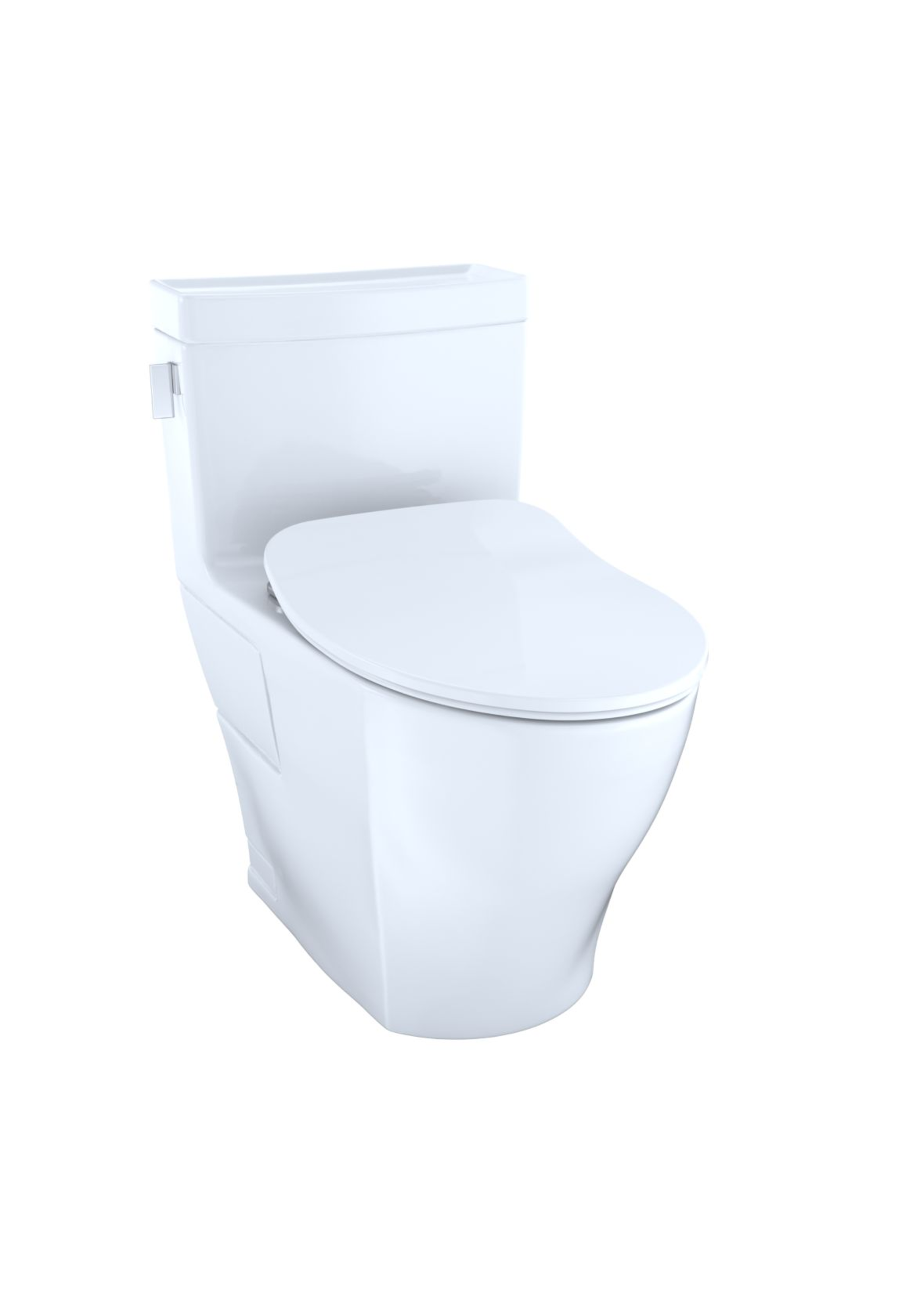 Toto Toto Legato 1-Piece (Washlet+ enabled) Elongated Bowl w/ Slim Seat - Cotton White (12" rough-in) (Requires SS124 Seat)