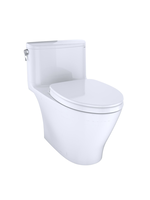 Toto Toto Nexus 1-Piece  ADA Toilet 1.28 gpf Elongated Cotton White with Seat, Washlet+ enabled (12" rough-in)