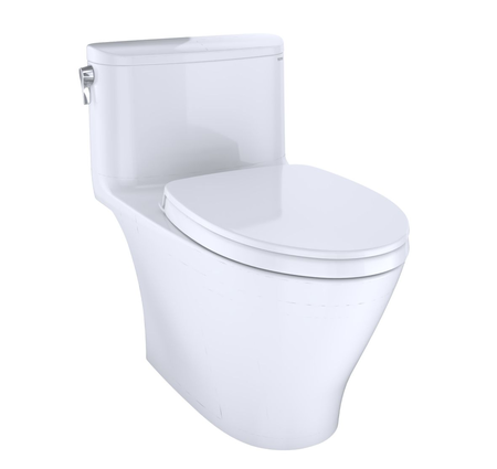 Toto Nexus 1-Piece  ADA Toilet 1.28 gpf Elongated Cotton White with Seat, Washlet+ enabled (12" rough-in)
