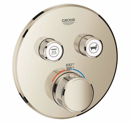 Grohe Grohtherm® Smartcontrol Dual Function Thermostatic Valve Trim Pol. Nickel