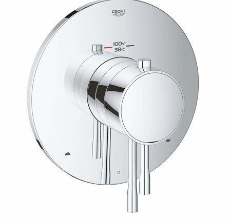 Grohe Essence New Dual Function Thermostatic Valve Trim Only - CP