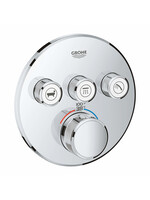 Grohe Grohe Grohtherm Smartcontrol Triple Function Thermostatic Valve Trim - CP