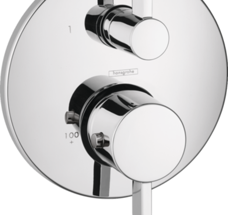 Hansgrohe Ecostat Thermostatic Trim S W/ Volume Control & Diverter - CP