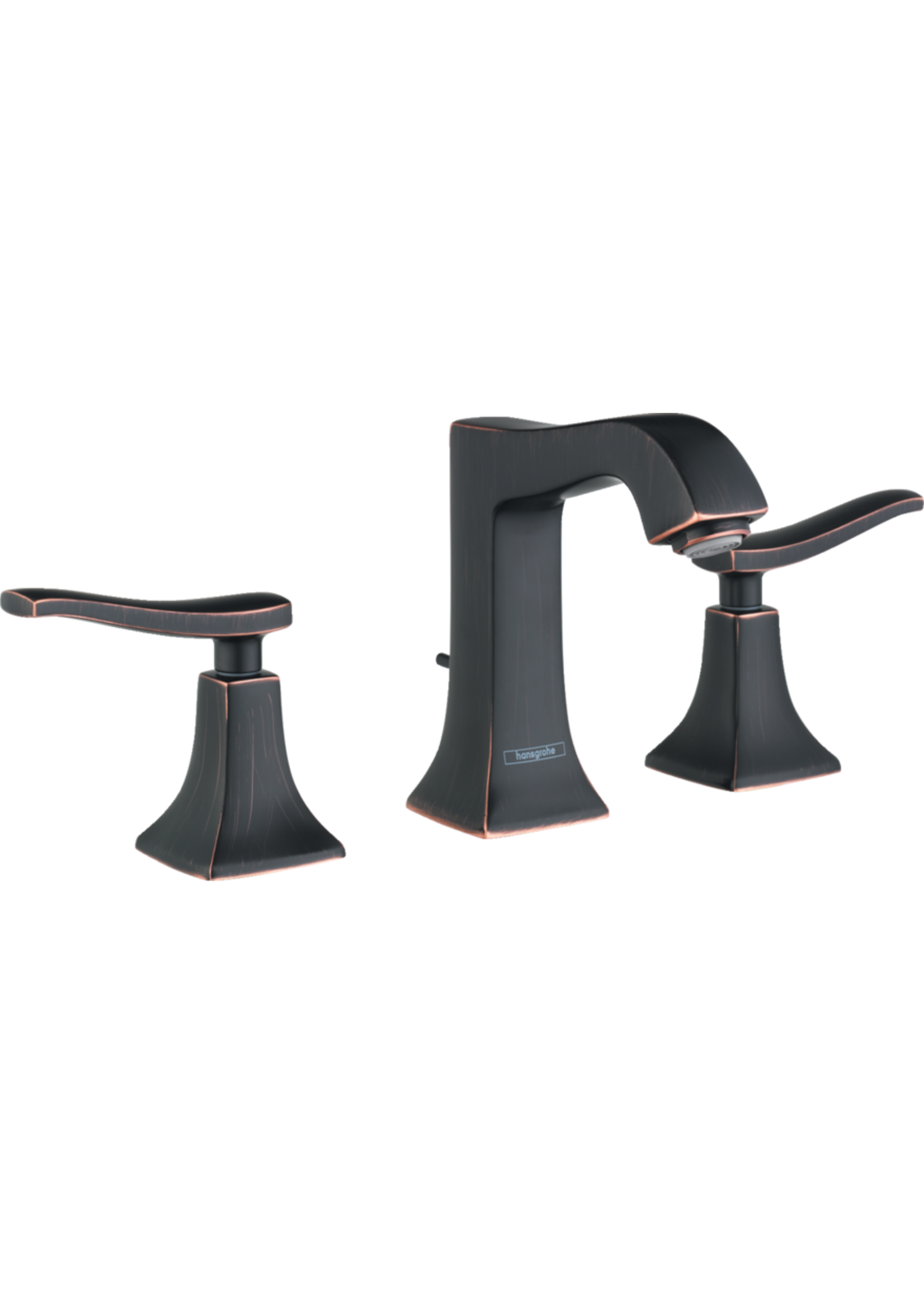 Hansgrohe Hansgrohe Metris C Widespread Faucet 100 with Pop-Up Drain, 1.2 GPM - Rubbed Bronze