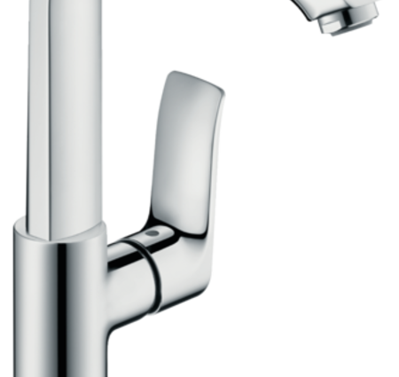 Hansgrohe Metris Single-Hole Faucet 230 w/Swivel Spout And Pop-up - Chrome
