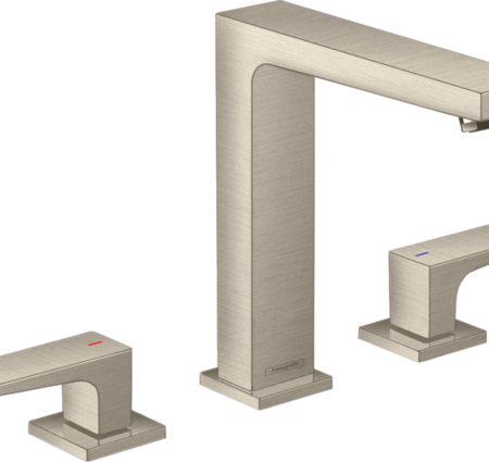 Hansgrohe Metropol Widespread Faucet 160 w/Lever Handles And Pop-Up - Brushed Nickel