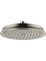 Hansgrohe Hansgrohe Raindance Classic Showerhead 180  single function 1.75gpm flow rate  180 Brushed  Nickel