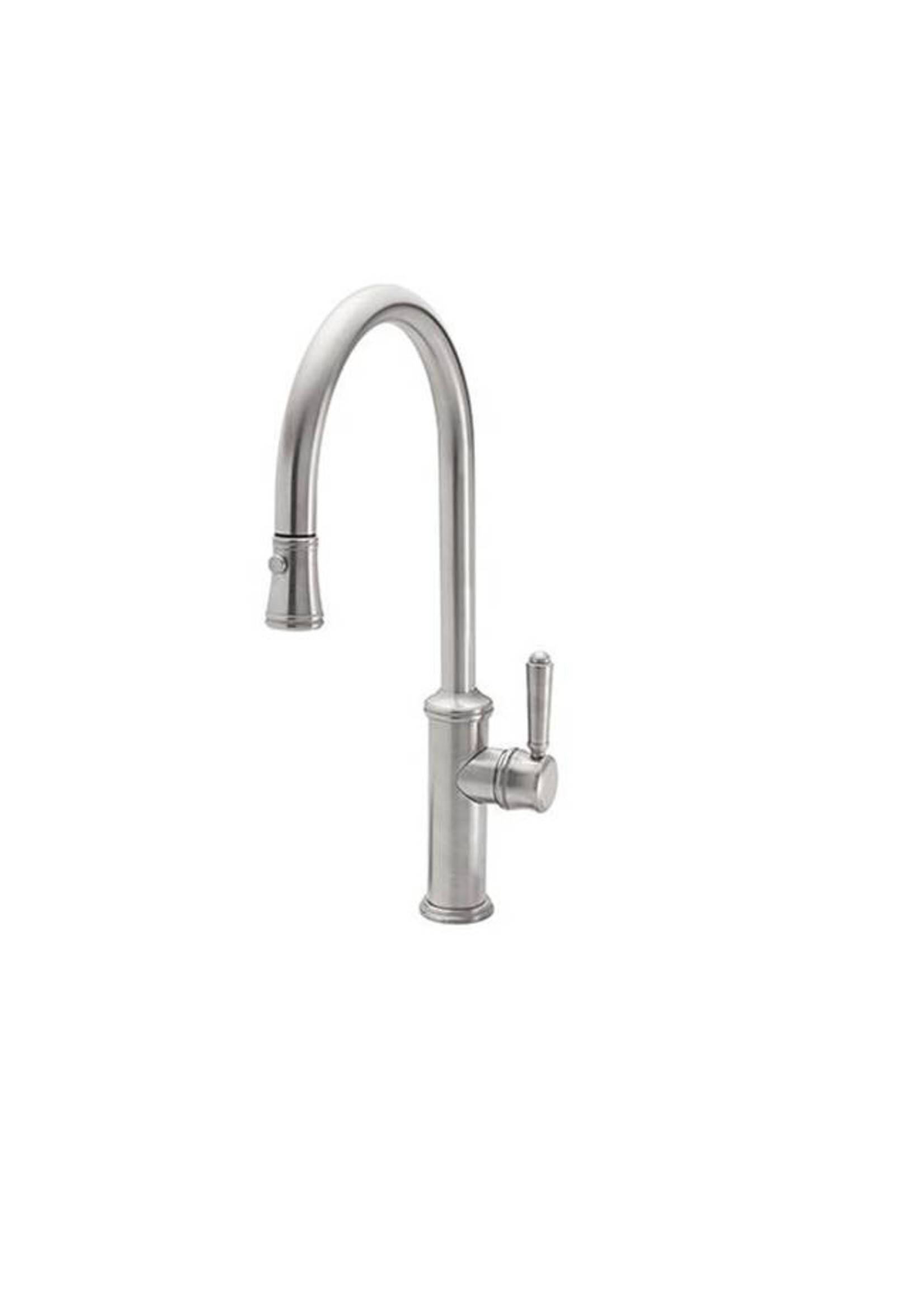 California Faucets California Faucets Davoli pull down kitchen faucet High Arc Spout w/button spray Custom HDL