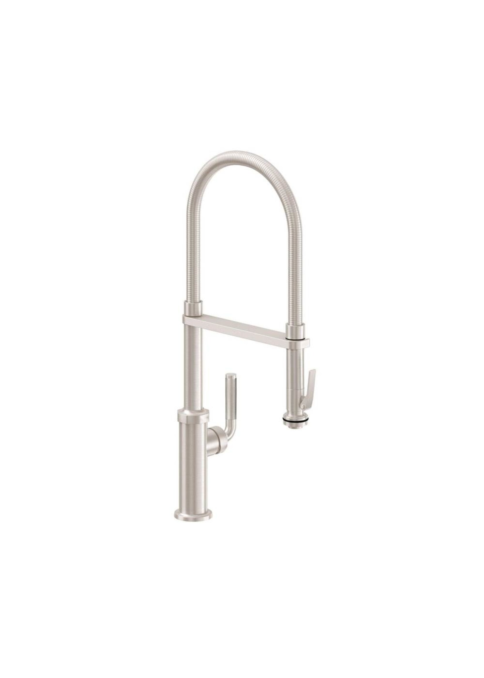 California Faucets California Faucets Culinary Pull-Out Kitchen Faucet with Squeeze Handle Sprayer - Standard