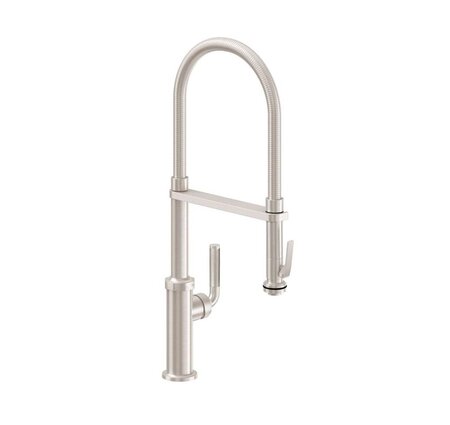 California Faucets Culinary Pull-Out Kitchen Faucet with Squeeze Handle Sprayer - Standard