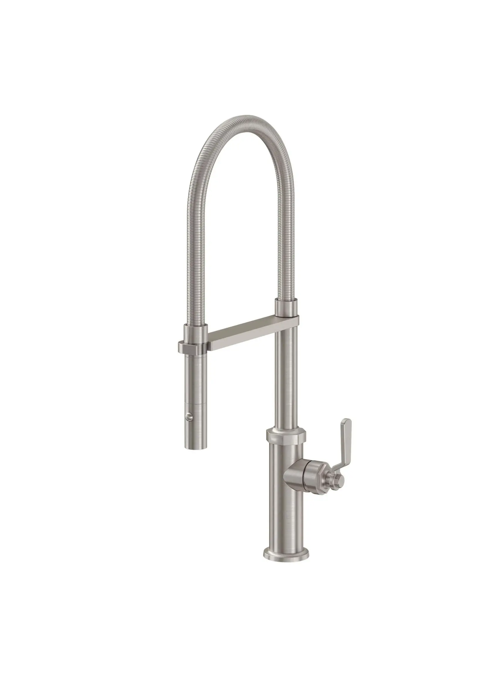 California Faucets California Descanso Works (Series K81) Culinary Pull-Out Kitchen Faucet with Button Sprayer in a Standard Finish