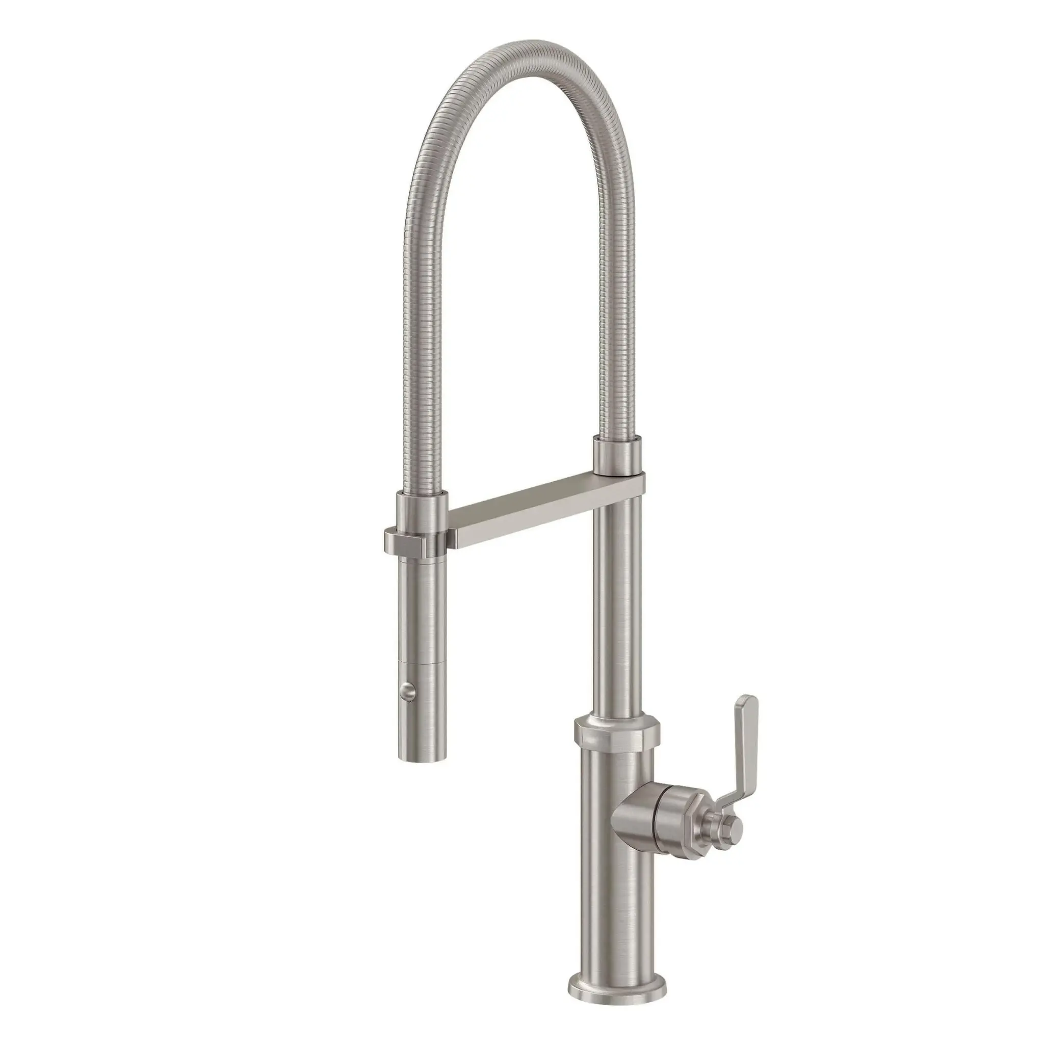 California Faucets Culinary Kitchen Faucet with Button Sprayer SN