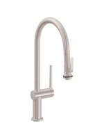 California Faucets California Faucets La Spezia Pull Down Kitchen Faucet High Arc Spout w/Squeeze Sprayer - Standard