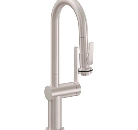 California La Spezia (Series K55) Pull-Down Prep/Bar Faucet with Squeeze Sprayer in a Standard Finish