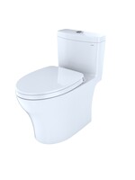 Toto Toto Aquia IV Dual Flush 1-Piece 1.28/0.9 gpf ADA  Toilet Cotton White (12" rough-in, Unifit: 10&14")