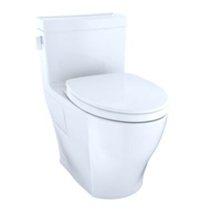 Toto Legato 1-Piece 1.28 gpf ADA Elongated Toilet Cotton White (12" rough-in) Connect+ (SS124 Seat)