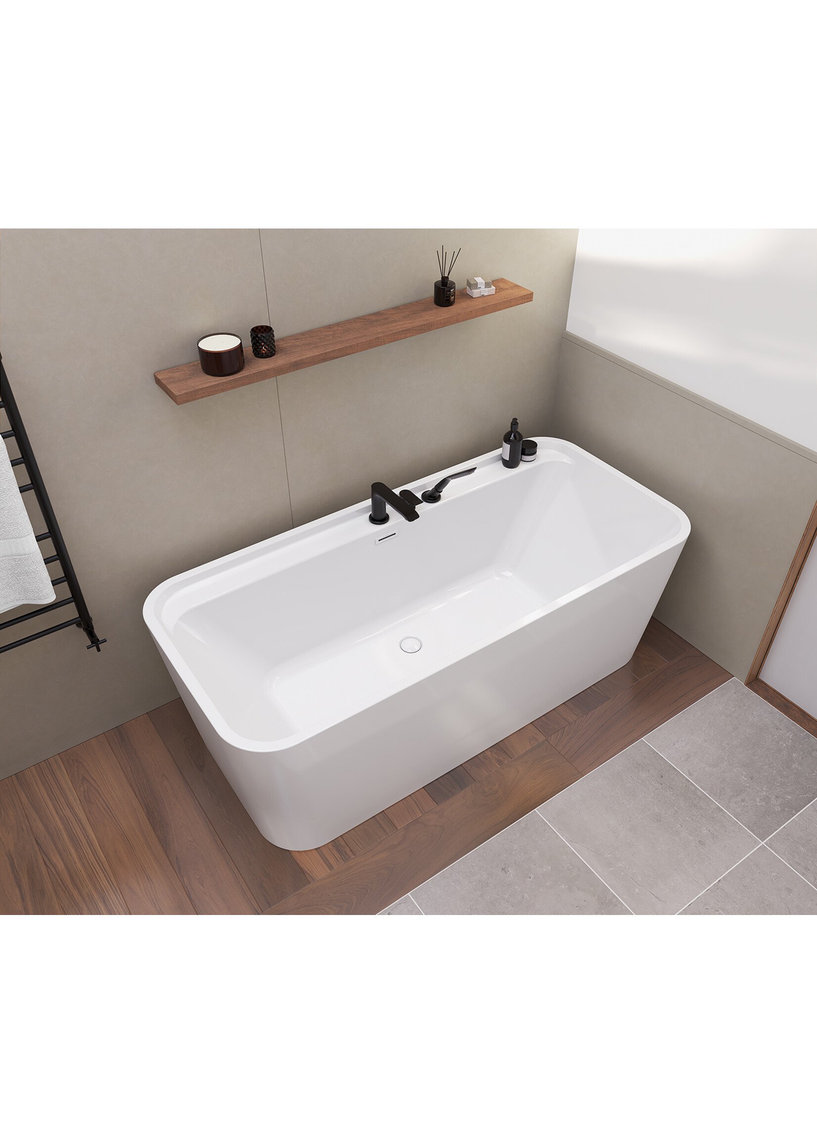 MAAX Maax Oberto  67" Freestanding Bath Tub - White