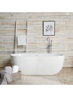 MaidStone Maidstone Naras 67" Acrylic Freestanding Tub - White