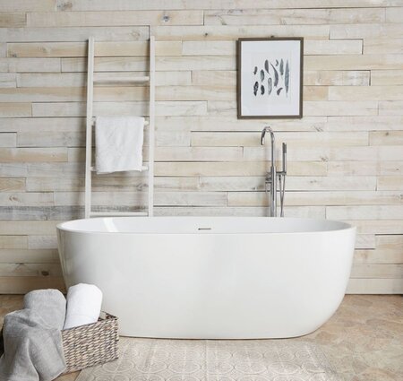 Maidstone Naras 67" Acrylic Freestanding Tub - White