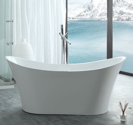 Maidstone Gradin 67" Freestanding tub - White