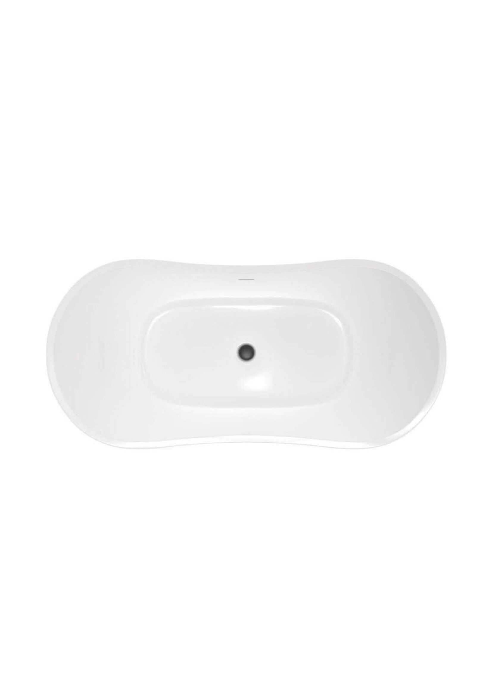 MaidStone Maidstone Millie 59" Freestanding slipper tub white only  slotted overflow (trim color TBD)