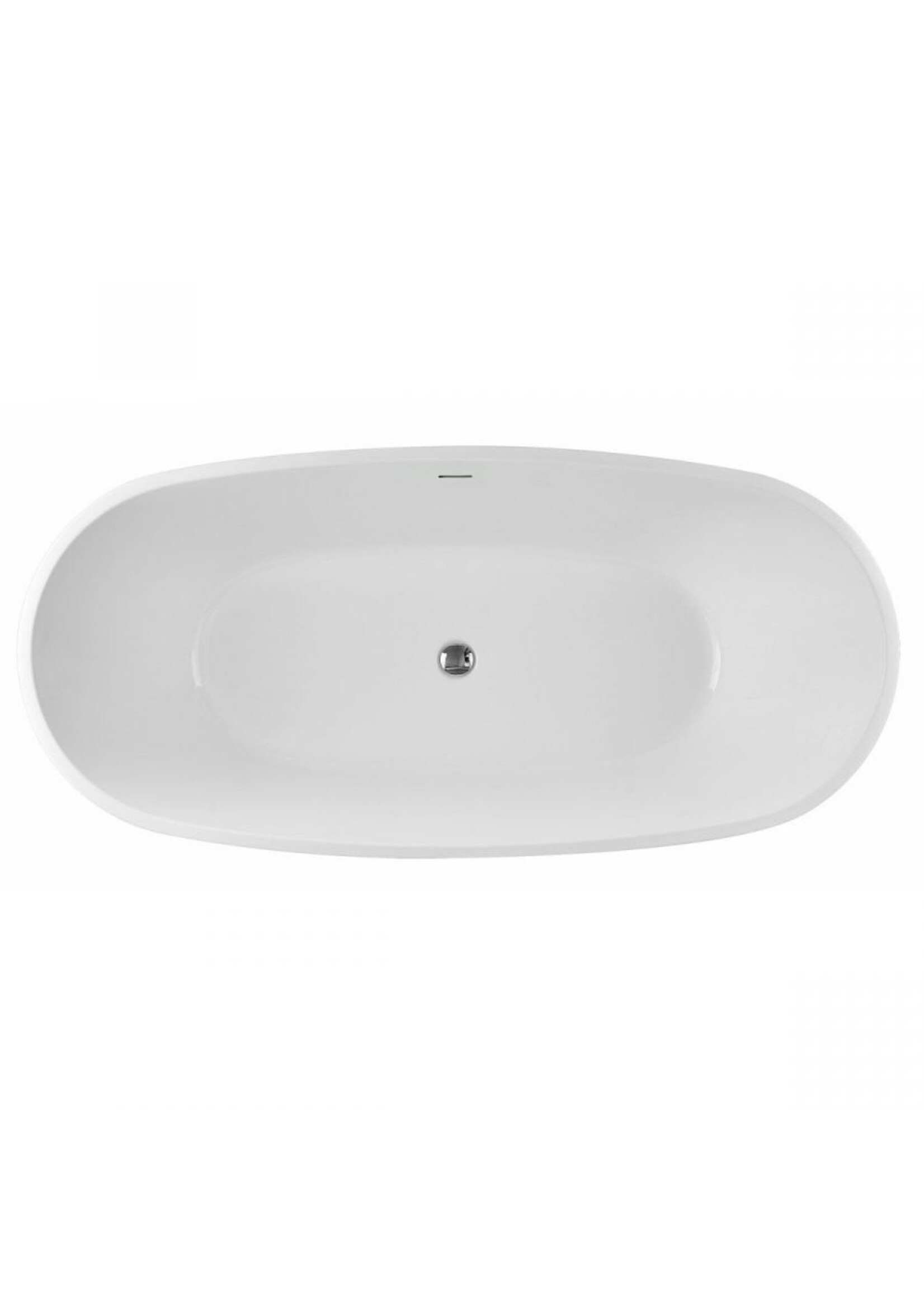 MaidStone Maidstone Naras 67"  Acrylic Contemporary Double Ended Tub - No Faucet Drilling