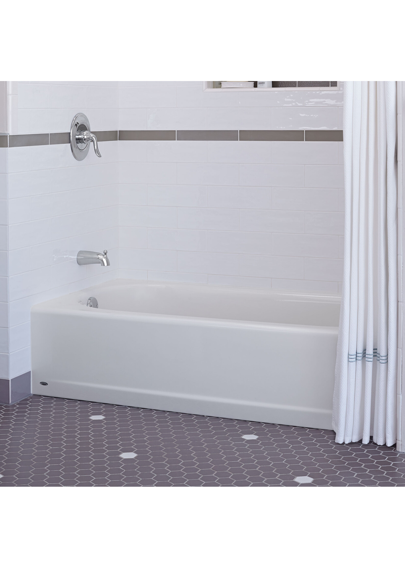 American Standard American Standard Princeton 60"x30"  Americast w/Left Hand drain Alcove Tub - White