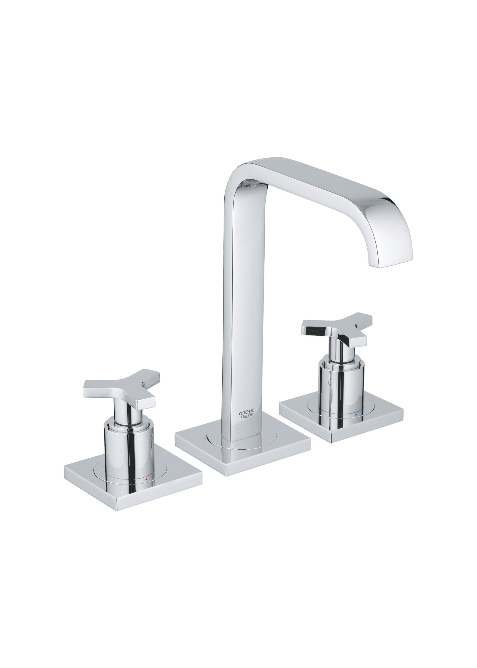 Grohe Grohe Allure 8'' Widespread 2-Handle M-Size Bathroom Faucet, 1.2GPM, Cross/Lever Handle- Chrome