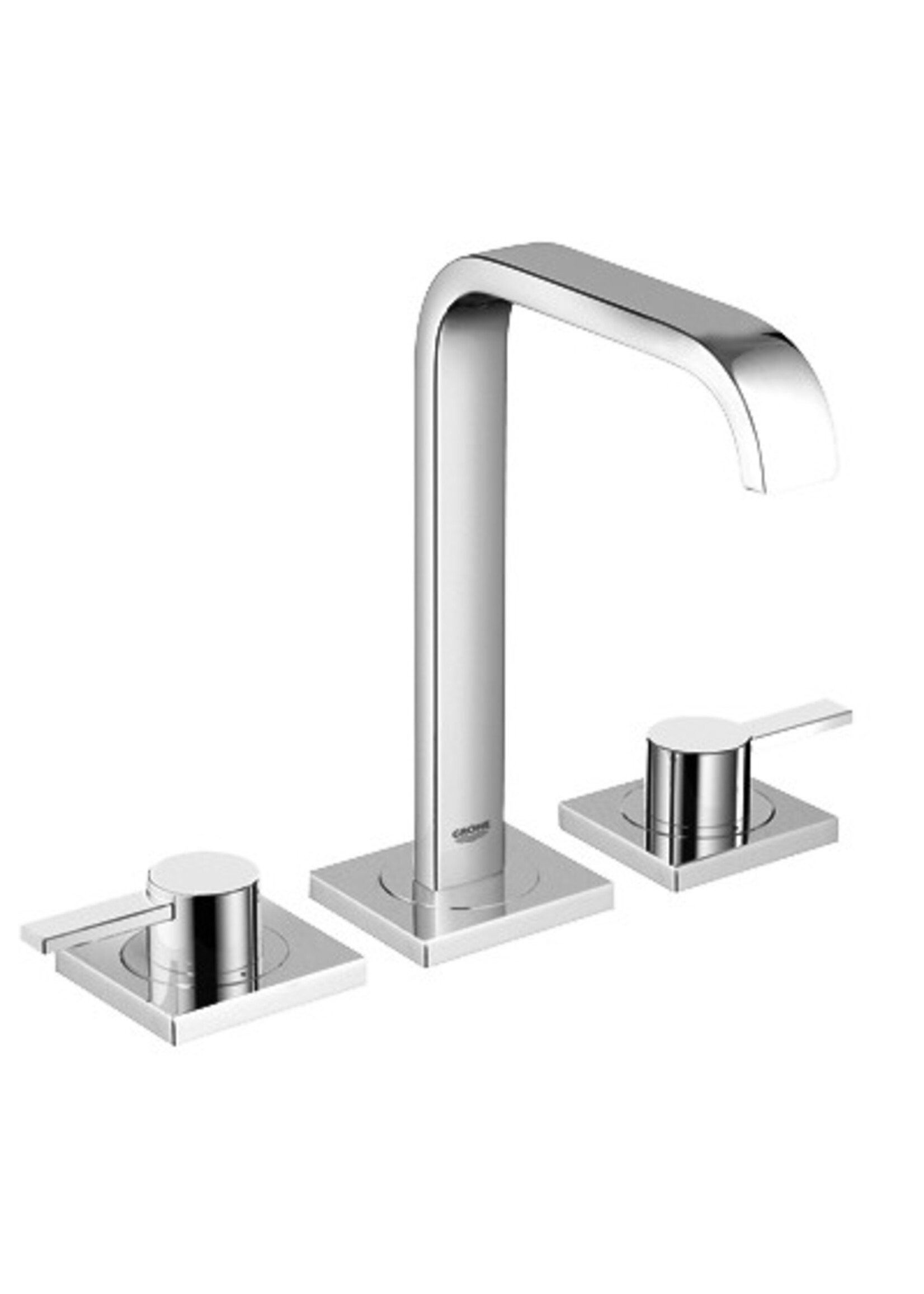 Grohe Grohe Allure 8'' Widespread 2-Handle M-Size Bathroom Faucet, 1.2GPM, Cross/Lever Handle- Chrome