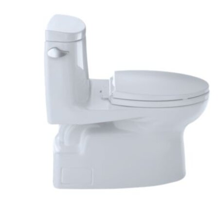 Toto Carlyle II 1-Piece Washlet + 1.28 GPF ADA Toilet Cotton White (12"rough-in)