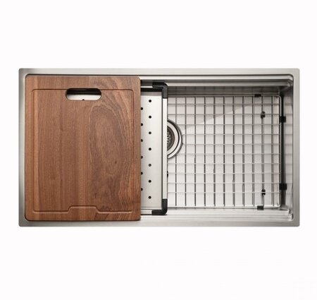 Hamat Rendezvous 32x18 Dual Level Undermount 18 gauge stainless steel Kitchen Sink