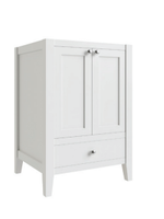 CNC Cabinet CNC Vanguard 24x21 Two Door w/ Bottom Drawer Vanity- White