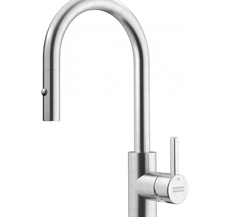 Franke Eos Neo Kitchen Pull Down Prep Faucet, 1.75 GPM- Stainless Steel