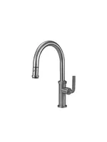 California Faucets California Faucet Descanso Low Spout Pull-Down Kitchen Faucet w/Button Sprayer Custom HDL - Special Finish