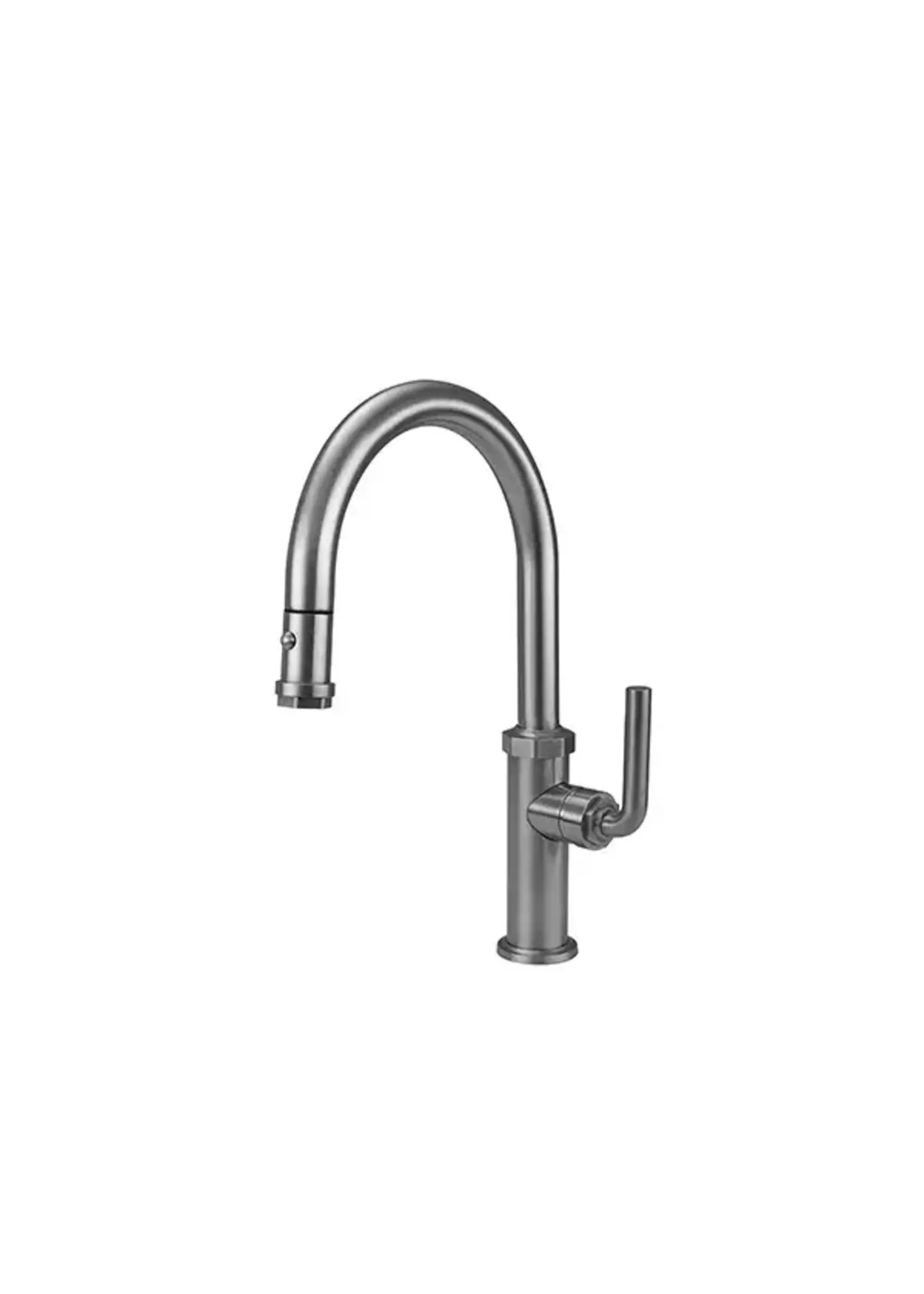 California Faucets California Faucet Descanso Low Spout Pull-Down Kitchen Faucet w/Button Sprayer Custom HDL - Special Finish