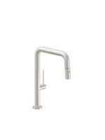 California Faucets California Poetto (Series K50) Pull-Down Kitchen Faucet with Button Sprayer, pencil handle  - Quad Spout in a Special Finish