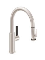 California Faucets California Faucet Corsano Low Spout Pull-Down Kitchen Faucet with Squeeze Handle Sprayer -  Special Finish