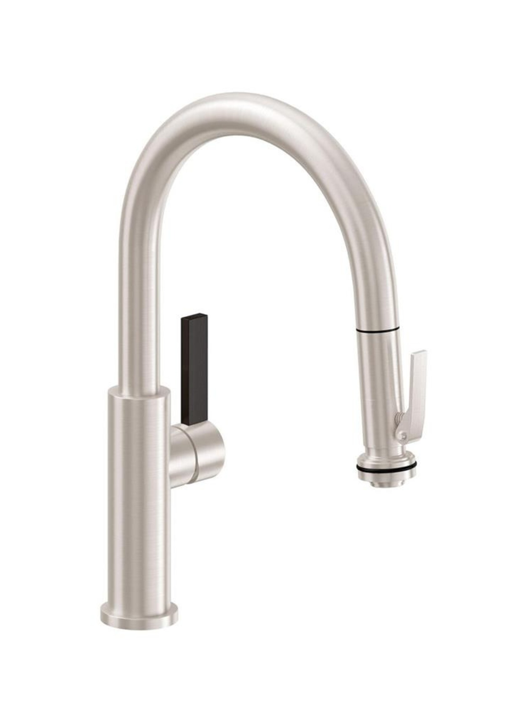 California Faucets California Faucet Corsano Low Spout Pull-Down Kitchen Faucet with Squeeze Handle Sprayer -  Special Finish