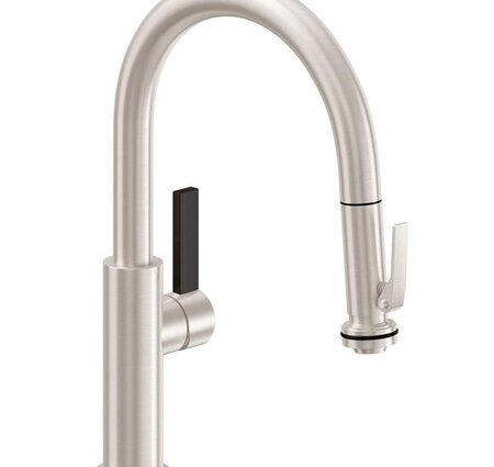 Top Knobs Lynwood Kinney 7-9/16" Pull in Brushed Satin Nickel