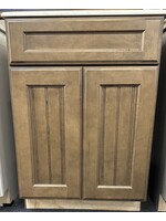 Omega Omega Cabinetry Cottage Doorstyle + Drawer Head Maple Wood Species 24x21x34.5 Two Door Vanity - Pika Finish