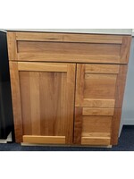 Omega Omega Cabinetry 30 X 21 X 34.5 Plainfield Doorstyle Cherry Wood Species Vanity W/Side Drawers - Natural Finish