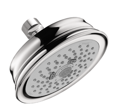 Hansgrohe Croma 100 Classic Showerhead 3-Jet, 1.8 GPM
