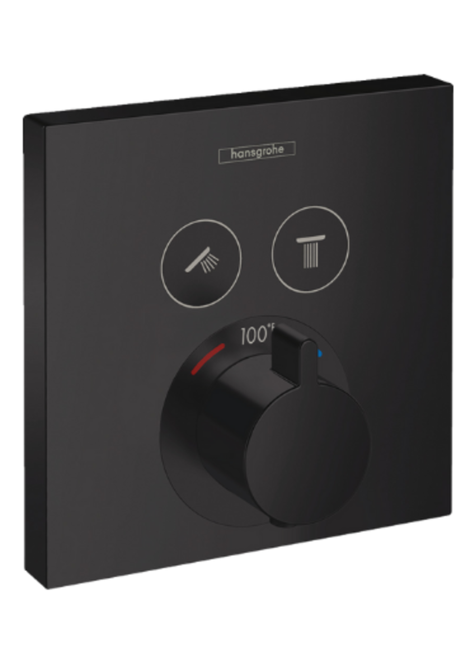 Hansgrohe Hansgrohe ShowerSelect Thermostatic Trim for 2 Functions, Square