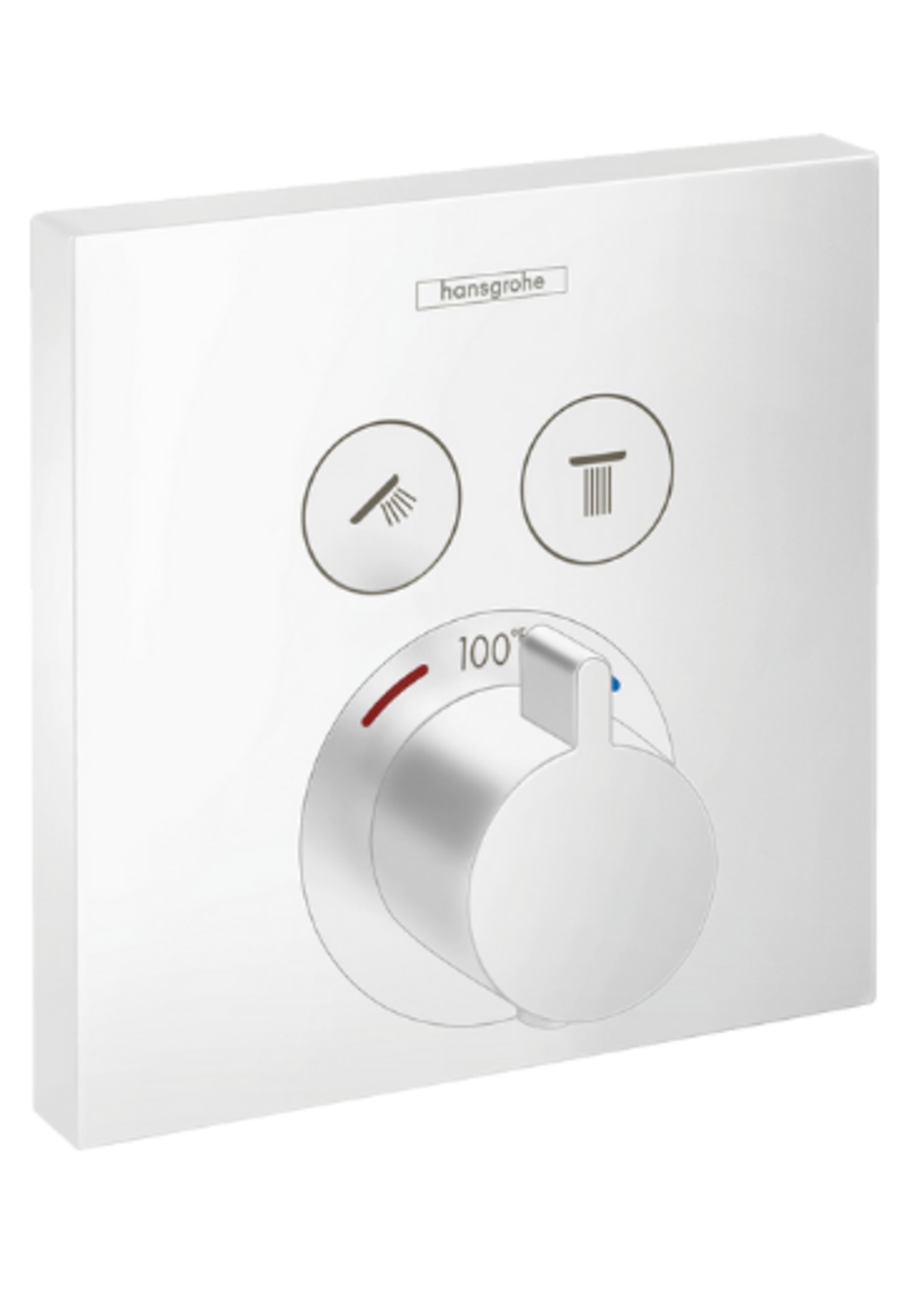 Hansgrohe Hansgrohe ShowerSelect Thermostatic Trim for 2 Functions, Square