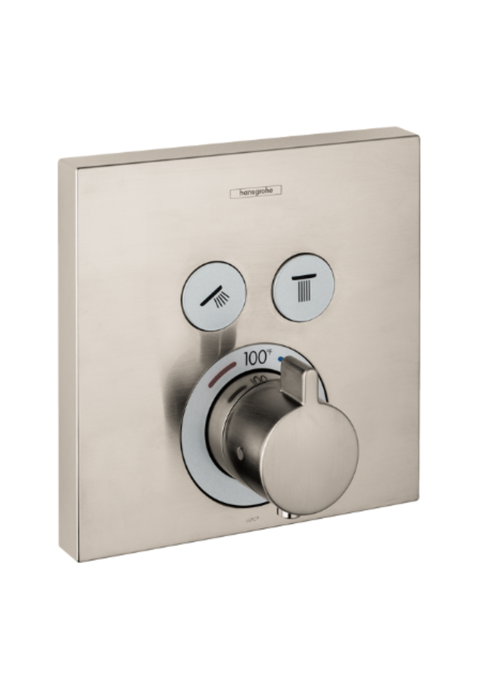 Hansgrohe Hansgrohe ShowerSelect Thermostatic Trim for 2 Functions, Square