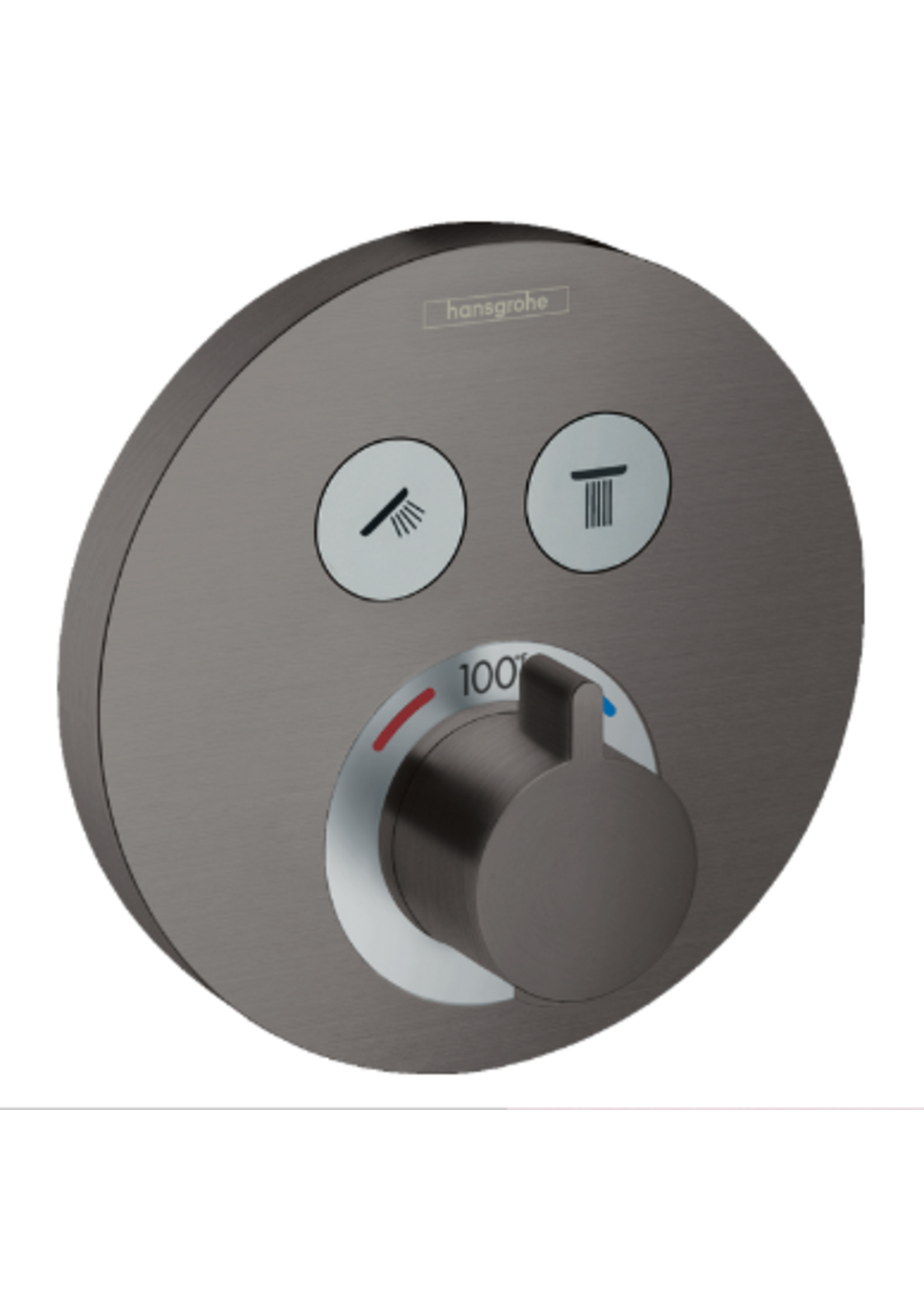 Hansgrohe Hansgrohe ShowerSelect S Thermostatic Trim for 2 Functions, Round