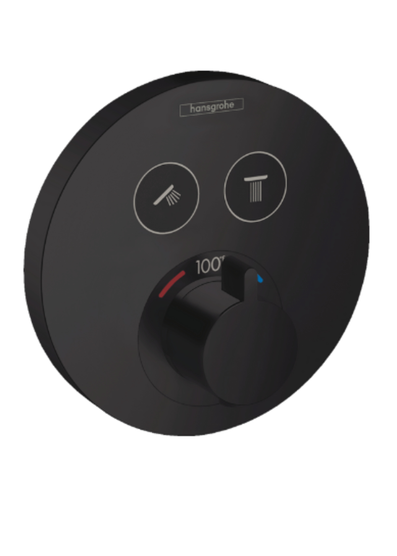 Hansgrohe Hansgrohe ShowerSelect S Thermostatic Trim for 2 Functions, Round