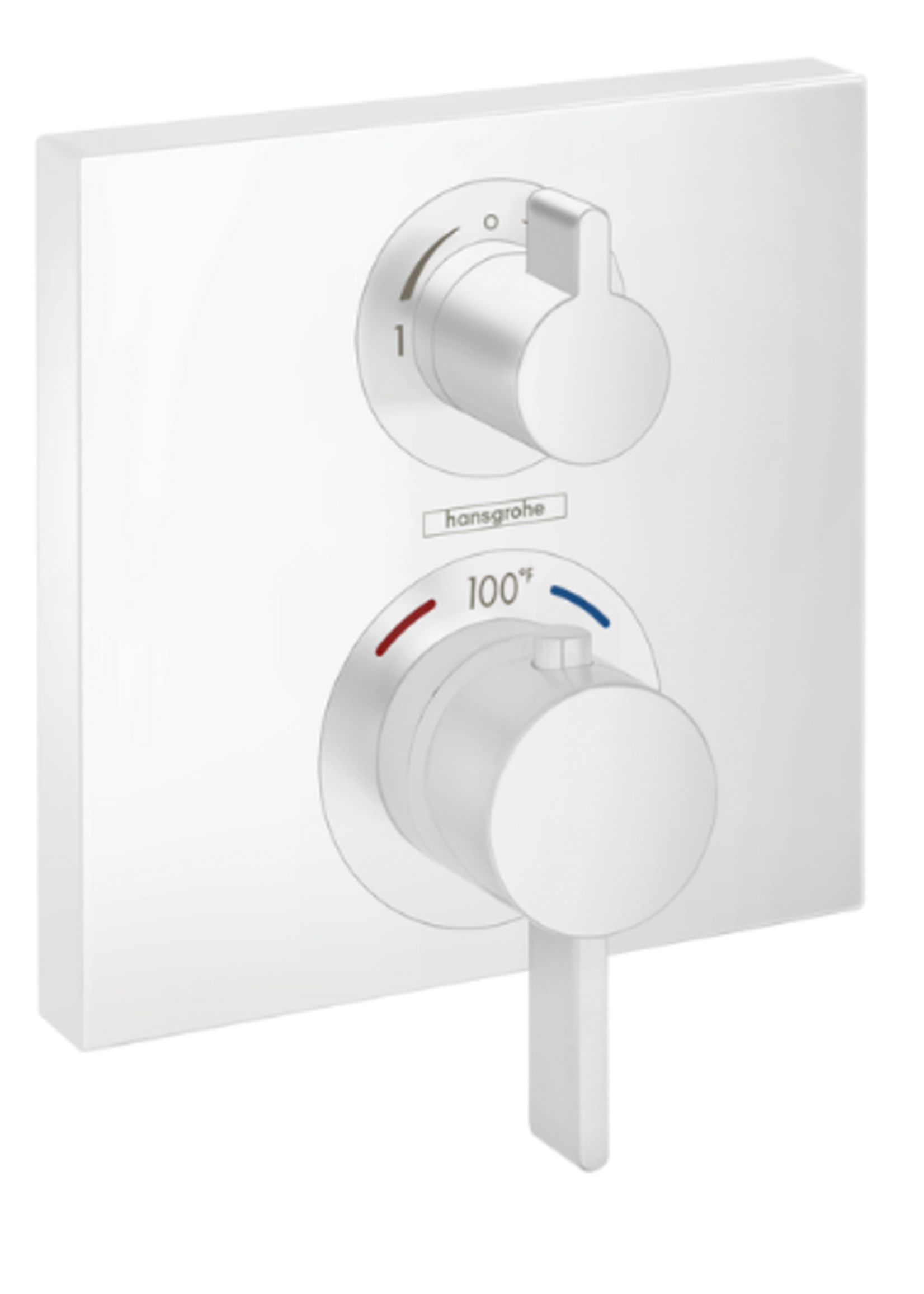 Hansgrohe Hansgrohe Ecostat Square Thermostatic Trim with Volume Control and Diverter