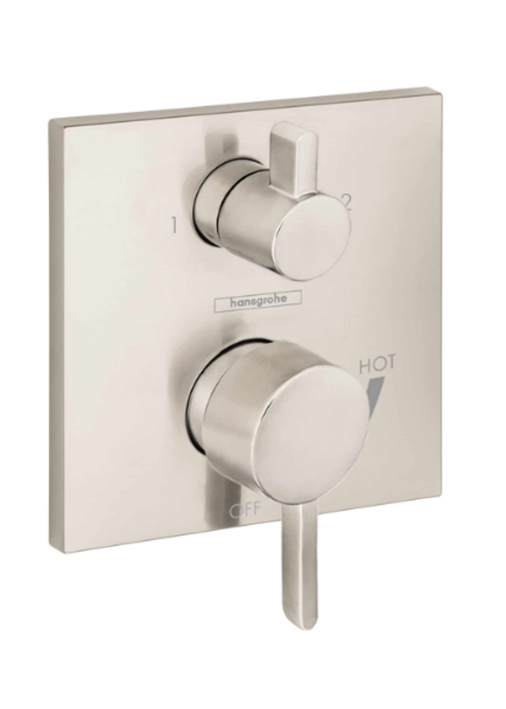 Hansgrohe Hansgrohe Ecostat Pressure Balance Trim S Square with Diverter