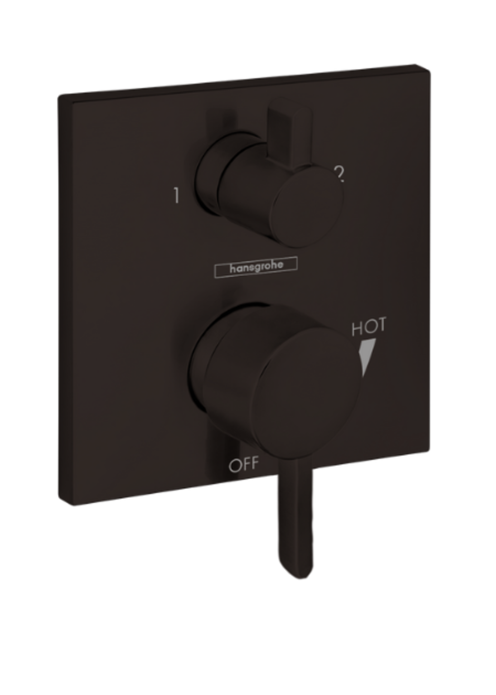 Hansgrohe Hansgrohe Ecostat Pressure Balance Trim S Square with Diverter
